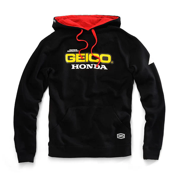 100% - Geico/Honda Base Hooded Pull-Over Sweatshirt - Image 2