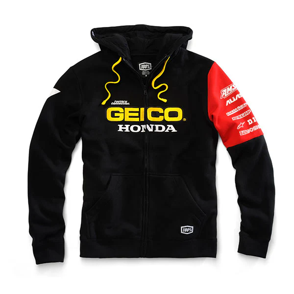 100% - Geico/Honda Factory Hooded Sweatshirt - Image 2