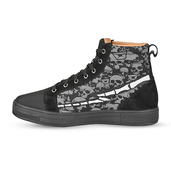 Cortech - Slayer Canvas Skulls Riding Shoes - Image 4