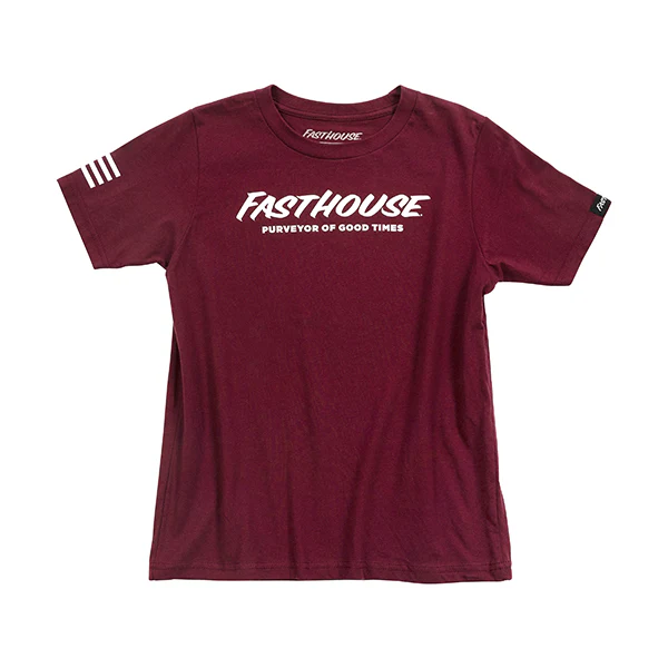 Fasthouse - Logo Tee Maroon (Youth)