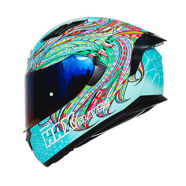 Hax Gear - Obsidian Alebrije Dragon Slayer Turquoise Helmet - Image 2
