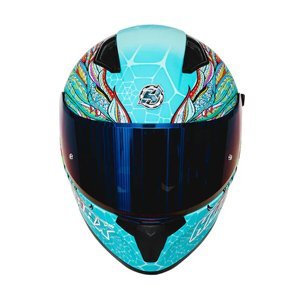 Hax Gear - Obsidian Alebrije Dragon Slayer Turquoise Helmet - Image 4