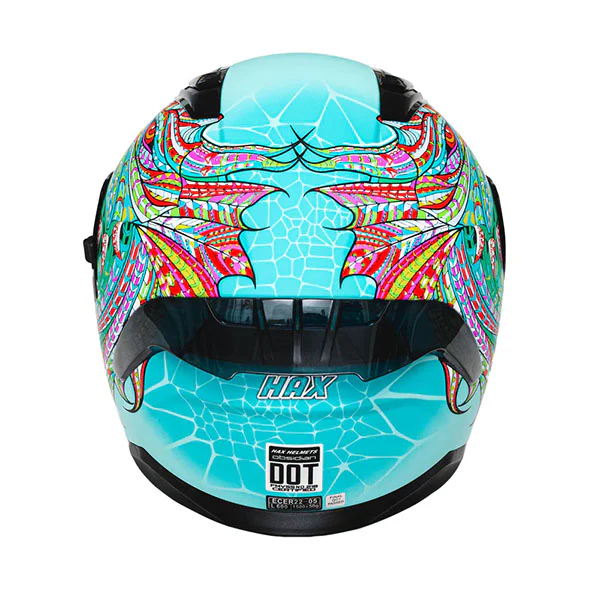 Hax Gear - Obsidian Alebrije Dragon Slayer Turquoise Helmet - Image 6