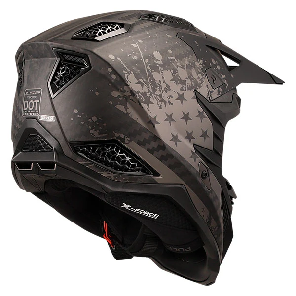 LS2 - X-Force Carbon Black Flag Helmet - Image 2