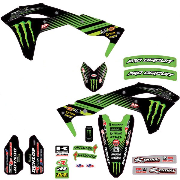 Throttle Syndicate - 2018 Pro Circuit Team Graphic Kit - Image 2