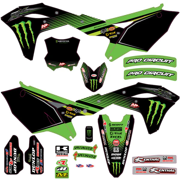 Throttle Syndicate - 2018 Pro Circuit Team Graphic Kit - Image 3