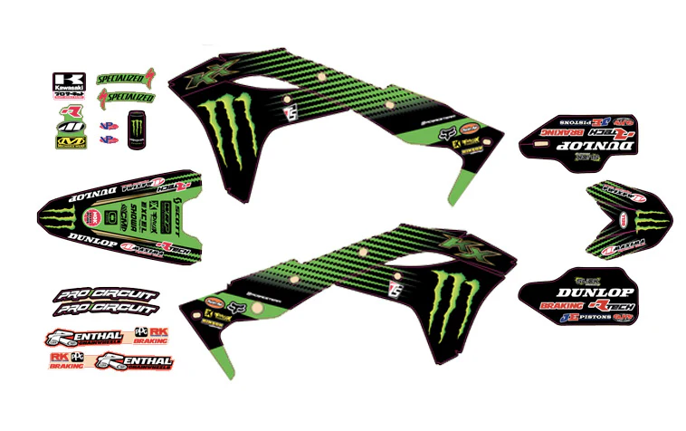 Throttle Syndicate - 2019 Pro Circuit Team Graphic Kit - Image 2