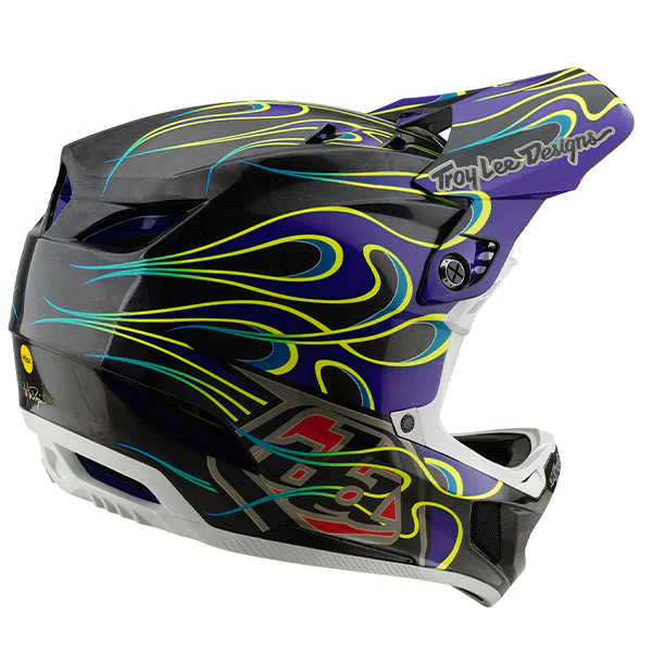 Troy Lee Designs - D4 Carbon Torched MIPS Helmet (MTB) - Image 7