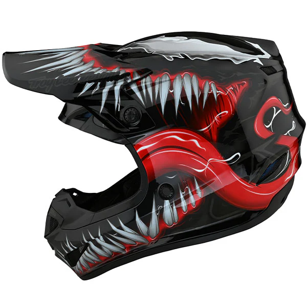 Troy Lee Designs - LE SE4 Polyacrylite Venom Helmet (Youth) - Image 2