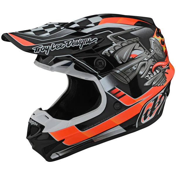 Troy Lee Designs - SE4 Polyacrylite Carb Helmet - Image 9